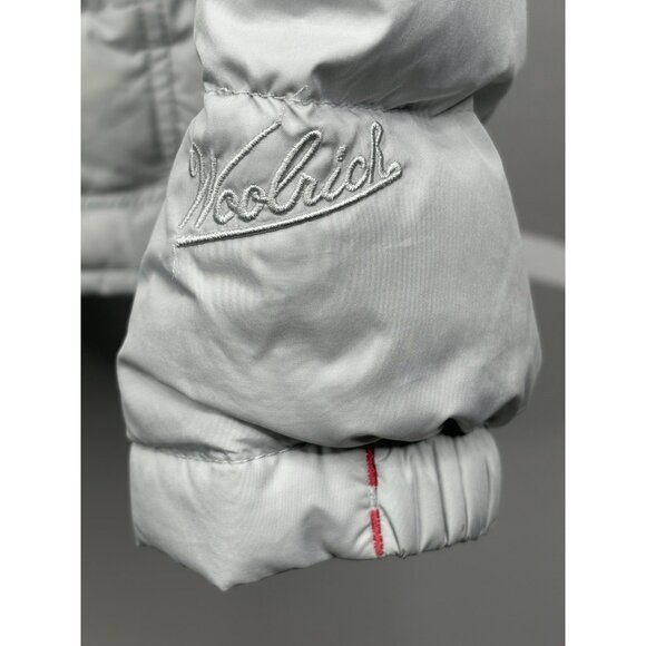 Woolrich Women’s Small Duck Down Puffer Jacket Full Zip Light Gray Frost - Picture 5 of 16